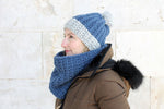 ribbed hat and cowl pattern