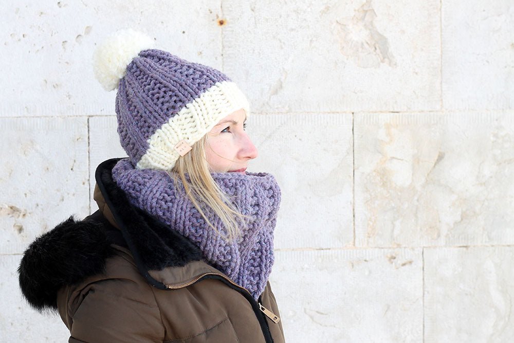 The Elisavet Hat + Cowl Knitting Pattern - Handy Little Me Shop