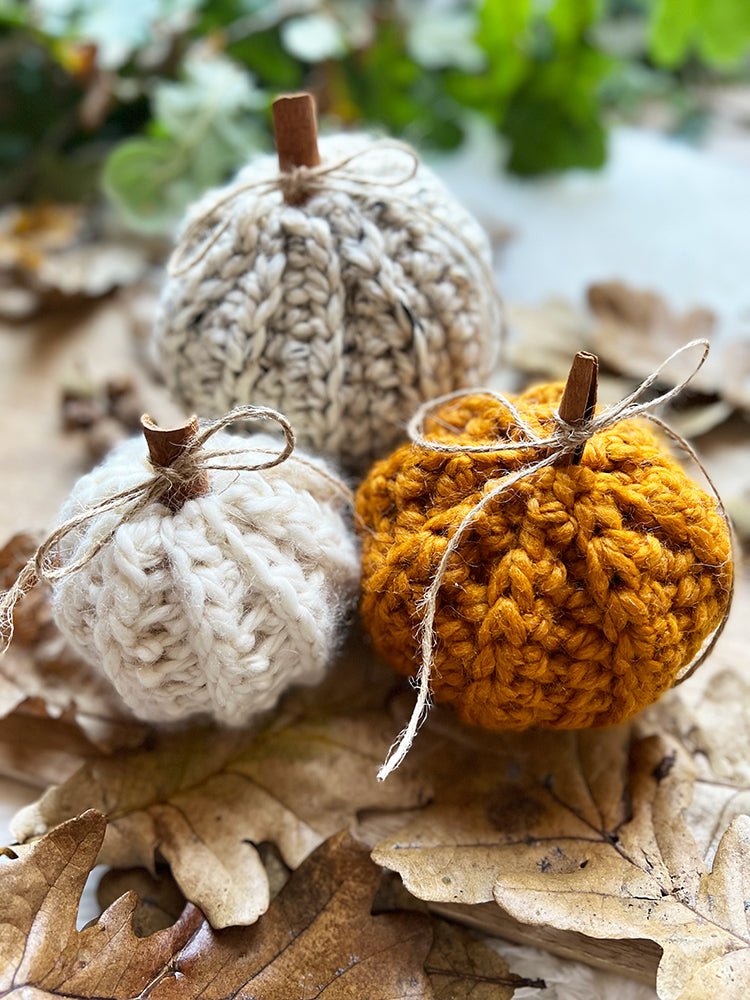 Crochet Pumpkins x 3 Crochet Ribbing Stitch Patterns - Handy Little Me Shop