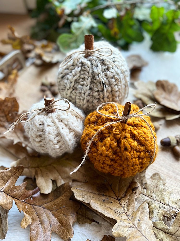 Crochet Pumpkins x 3 Crochet Ribbing Stitch Patterns - Handy Little Me Shop