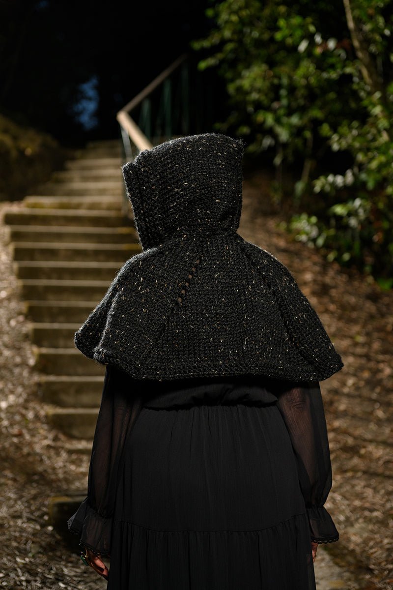 Belladonna Hooded Shawl Knitting Pattern - Handy Little Me Shop