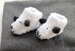 side view sheep baby booties
