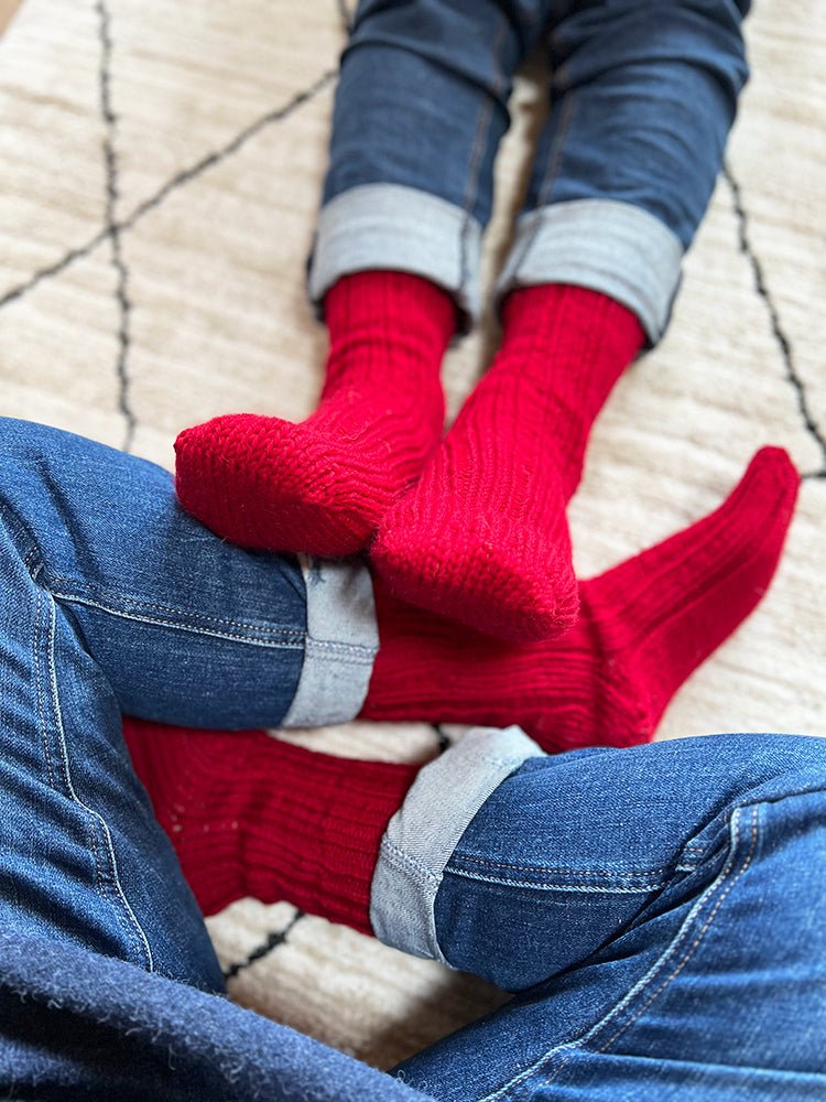 Ribbed Sock Knitting Pattern (6 Sizes) - Handy Little Me Shop