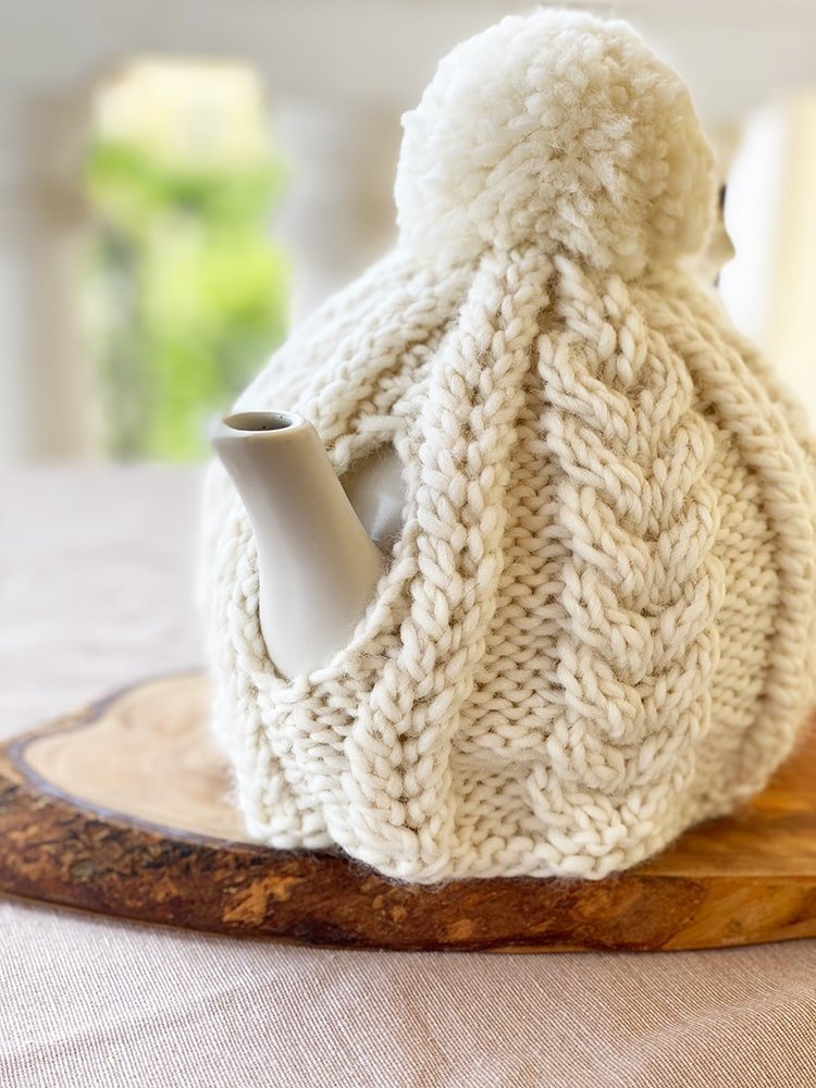 Cable Knit Tea Cosy Pattern - Handy Little Me Shop