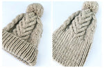 staghorn cable knit hat