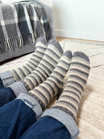 Striped Socks Knitting Pattern