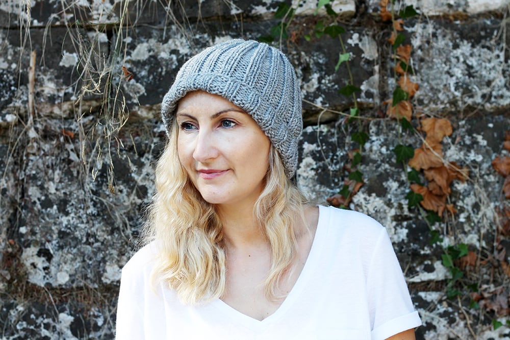 Easy Ribbed Hat Knitting Pattern - Handy Little Me Shop