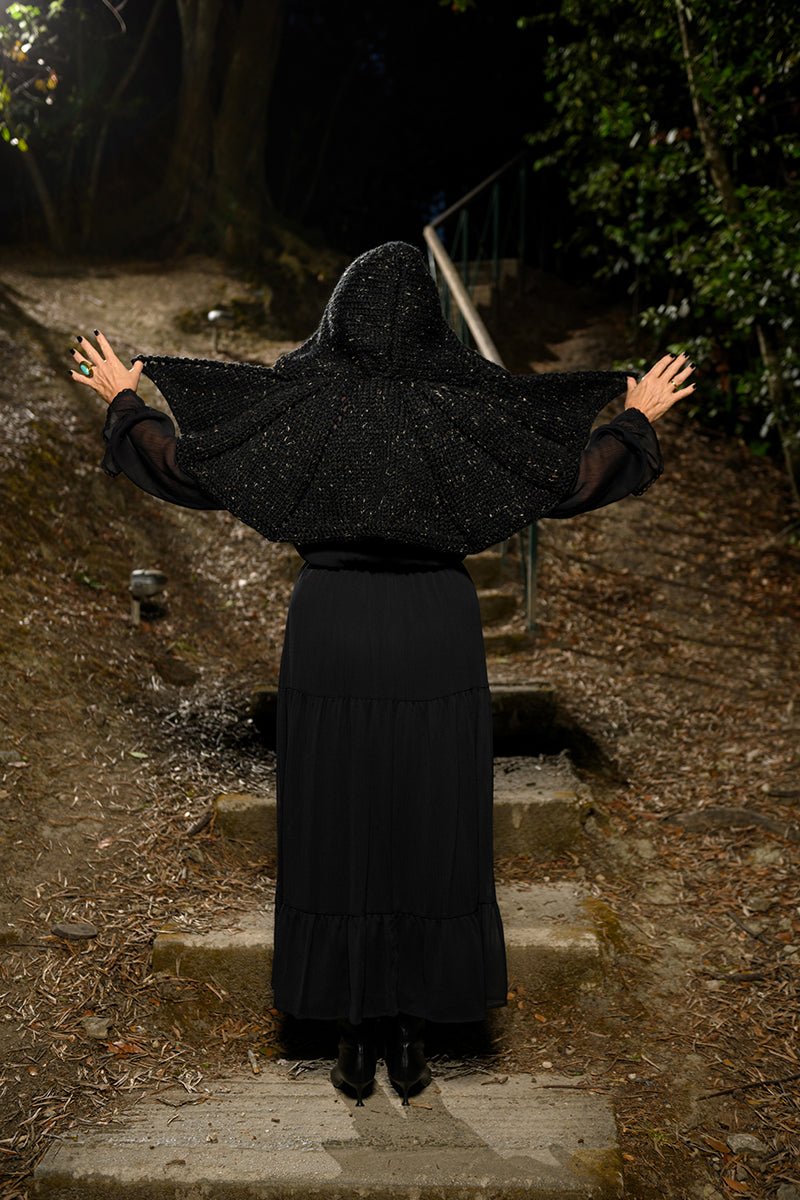 Belladonna Hooded Shawl Knitting Pattern - Handy Little Me Shop