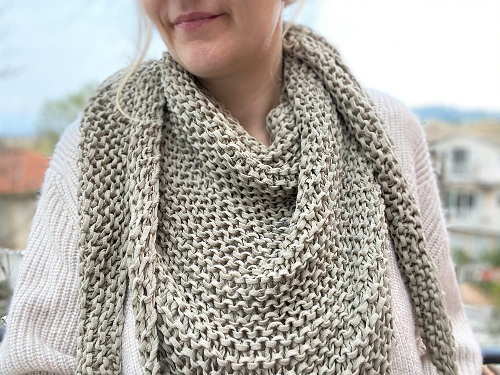 The Triangle Scarf Knitting Pattern - Handy Little Me Shop