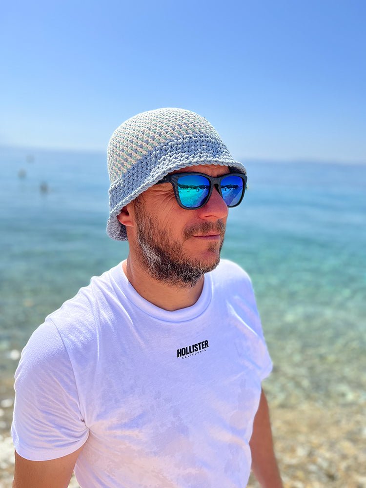 Striped Unisex Bucket Hat Crochet Pattern - Handy Little Me Shop
