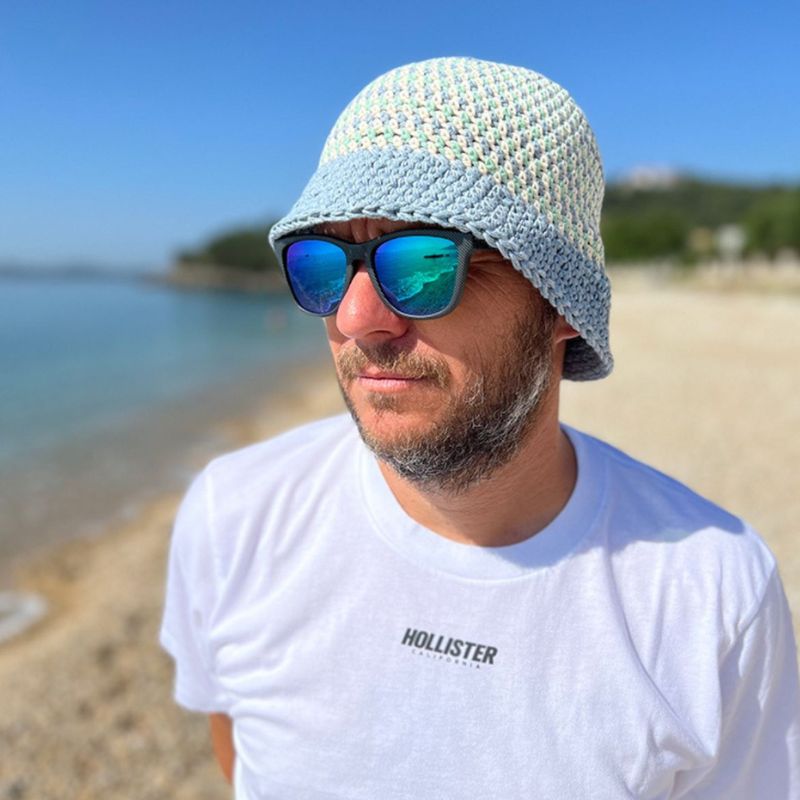 Striped Unisex Bucket Hat Crochet Pattern - Handy Little Me Shop