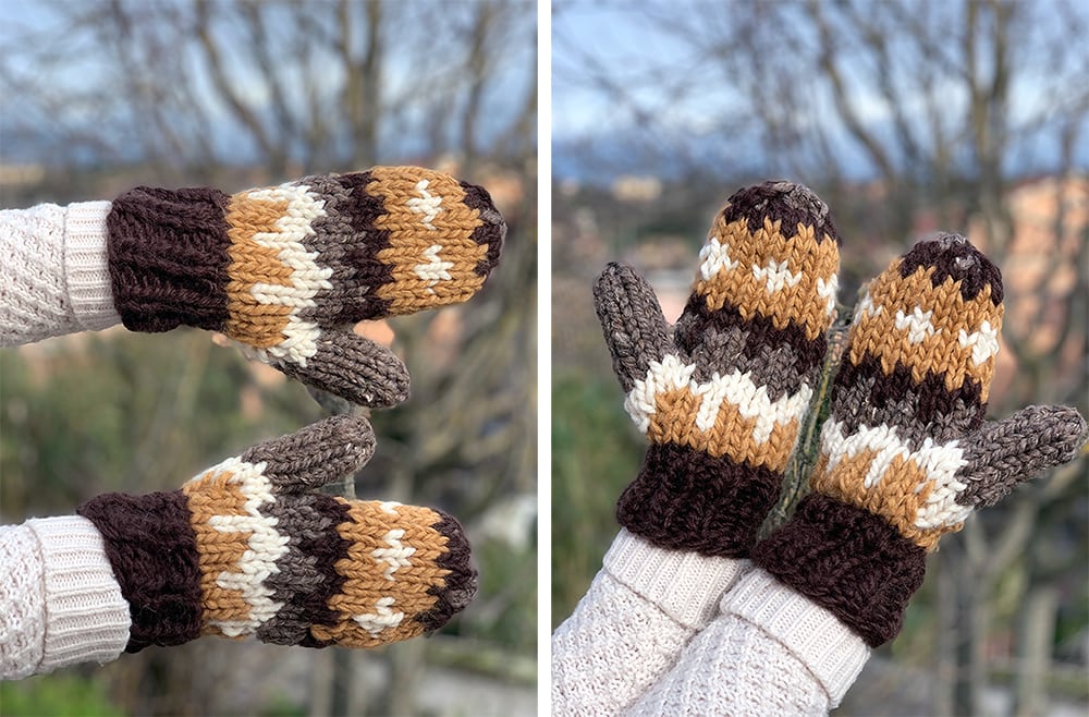 The Bernie Knitted Mittens Pattern - Handy Little Me Shop