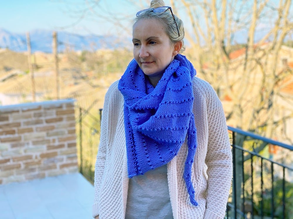 Asymmetrical Shawl Knitting Pattern - Handy Little Me Shop
