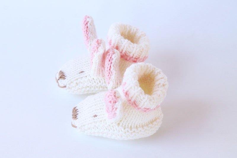 Bunny Slippers Knitting Pattern - Handy Little Me Shop