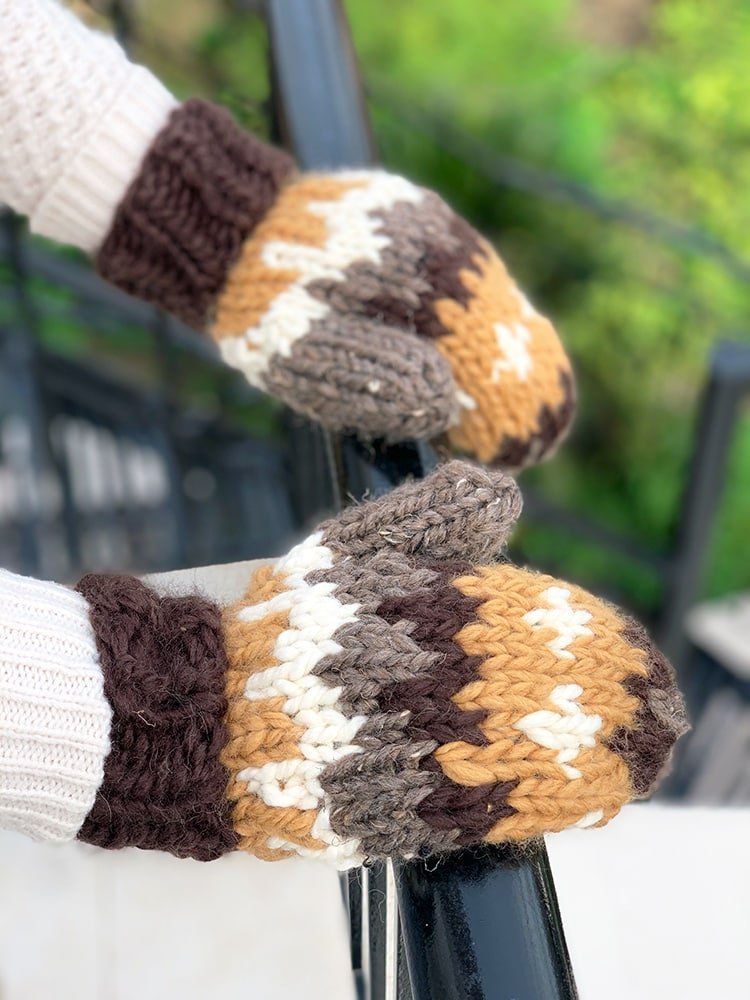 The Bernie Knitted Mittens Pattern - Handy Little Me Shop