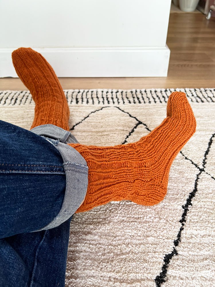 Ribbed Sock Knitting Pattern (6 Sizes) - Handy Little Me Shop